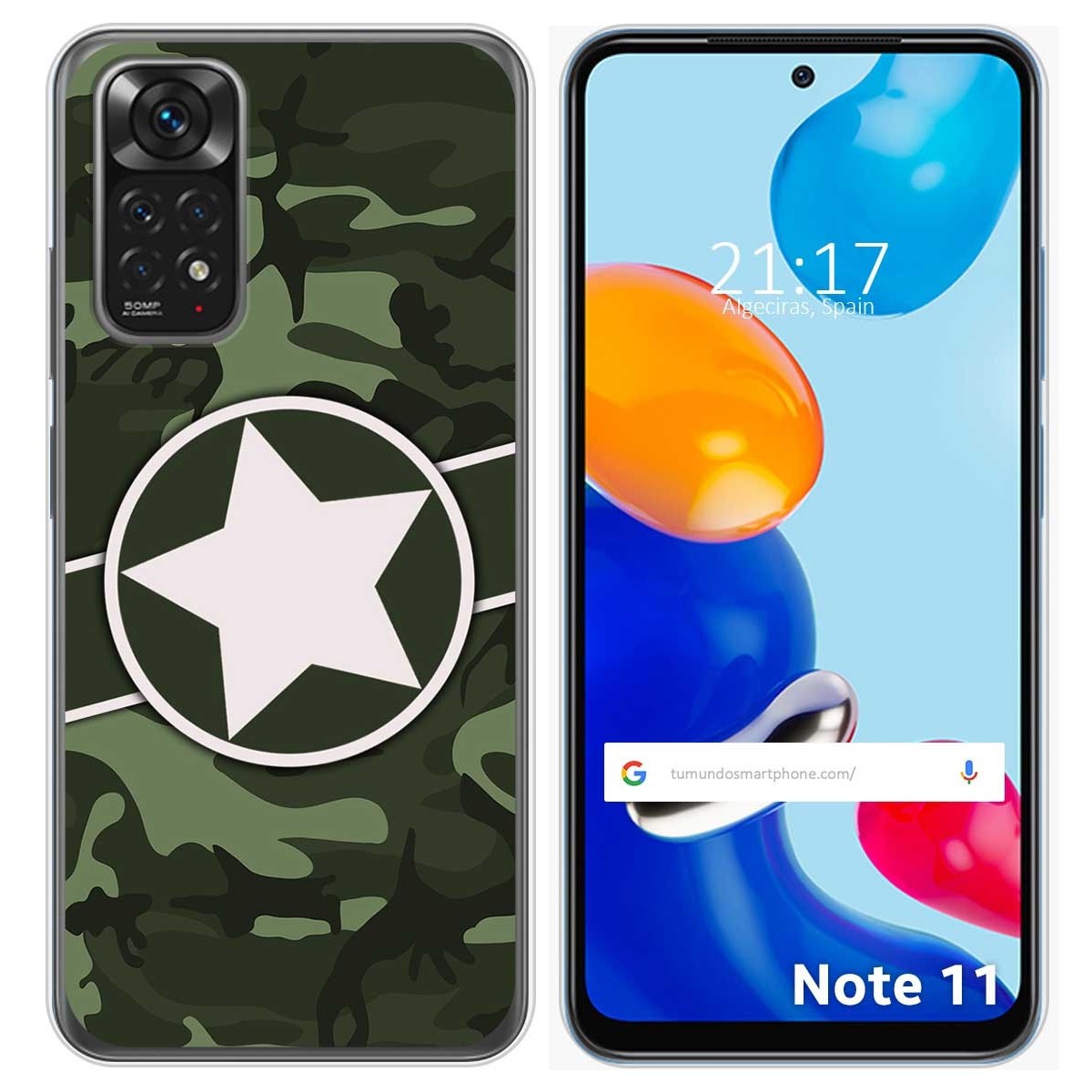 Funda Silicona para Xiaomi Redmi Note 11 / 11s diseño Camuflaje 01 Dibujos