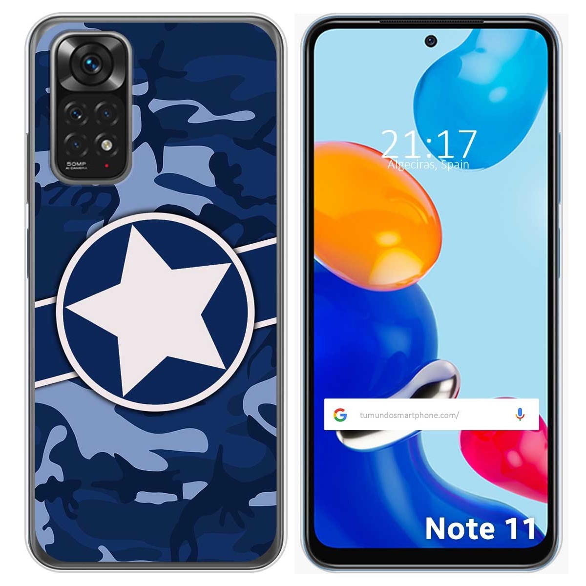 Funda Silicona para Xiaomi Redmi Note 11 / 11s diseño Camuflaje 03 Dibujos