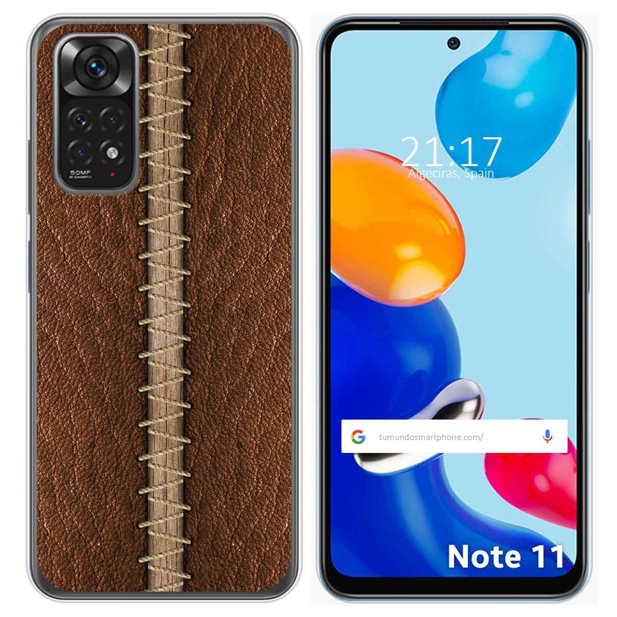 Funda Silicona para Xiaomi Redmi Note 11 / 11s diseño Cuero 01 Dibujos