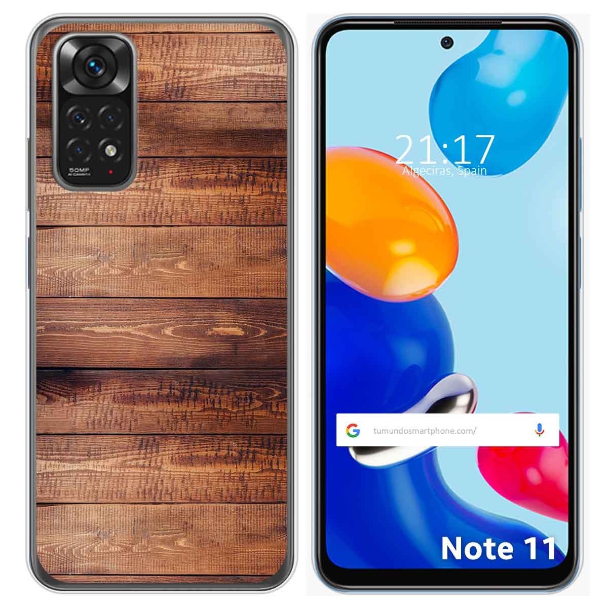 Funda Silicona para Xiaomi Redmi Note 11 / 11s diseño Madera 02 Dibujos