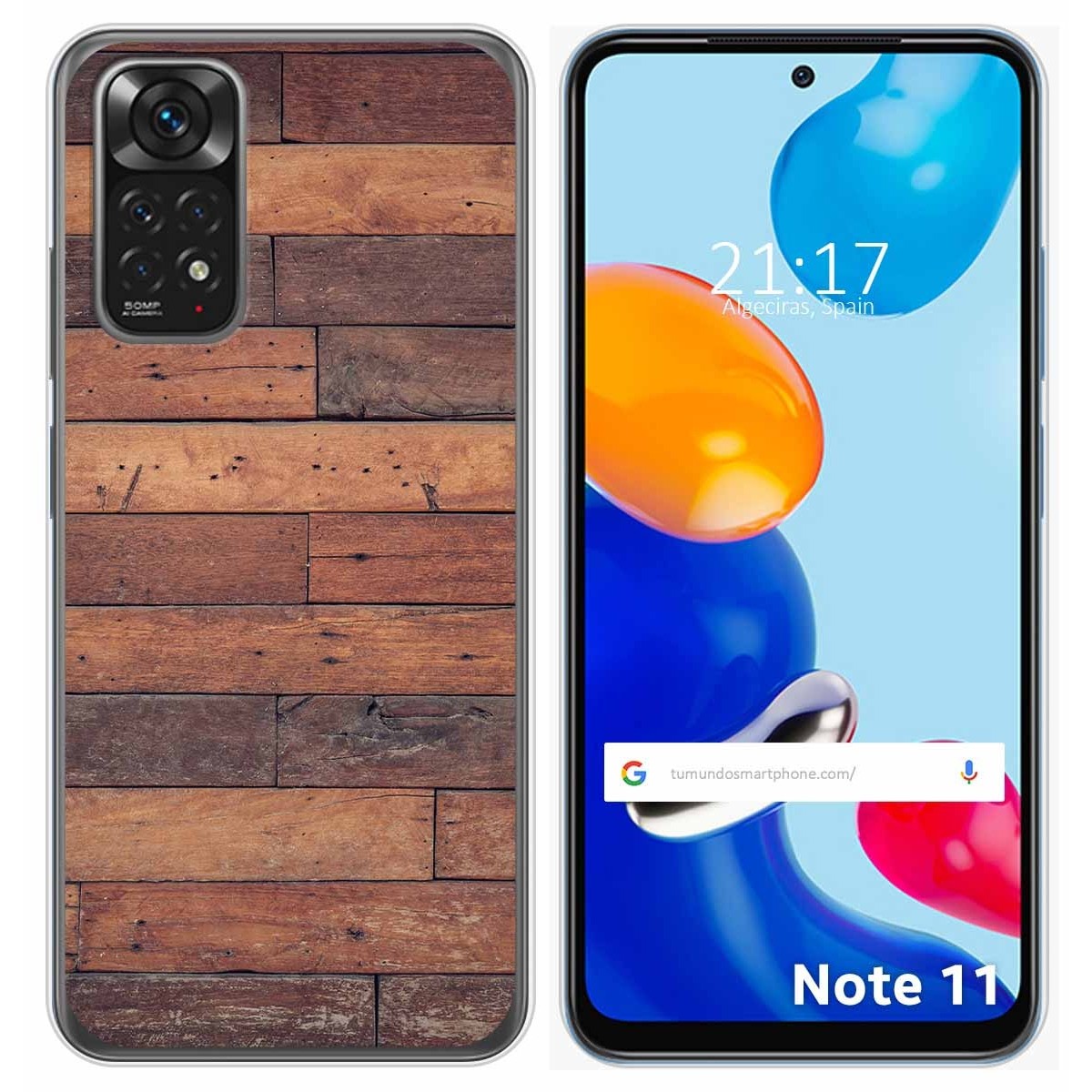 Funda Silicona para Xiaomi Redmi Note 11 / 11s diseño Madera 03 Dibujos