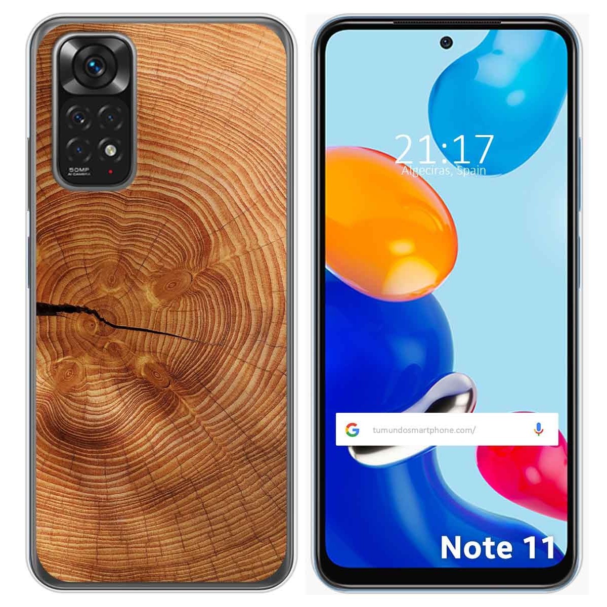 Funda Silicona para Xiaomi Redmi Note 11 / 11s diseño Madera 04 Dibujos