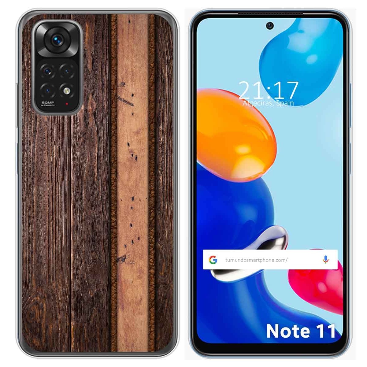 Funda Silicona para Xiaomi Redmi Note 11 / 11s diseño Madera 05 Dibujos
