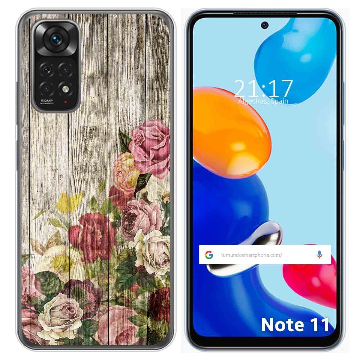 Funda Silicona para Xiaomi Redmi Note 11 / 11s diseño Madera 08 Dibujos