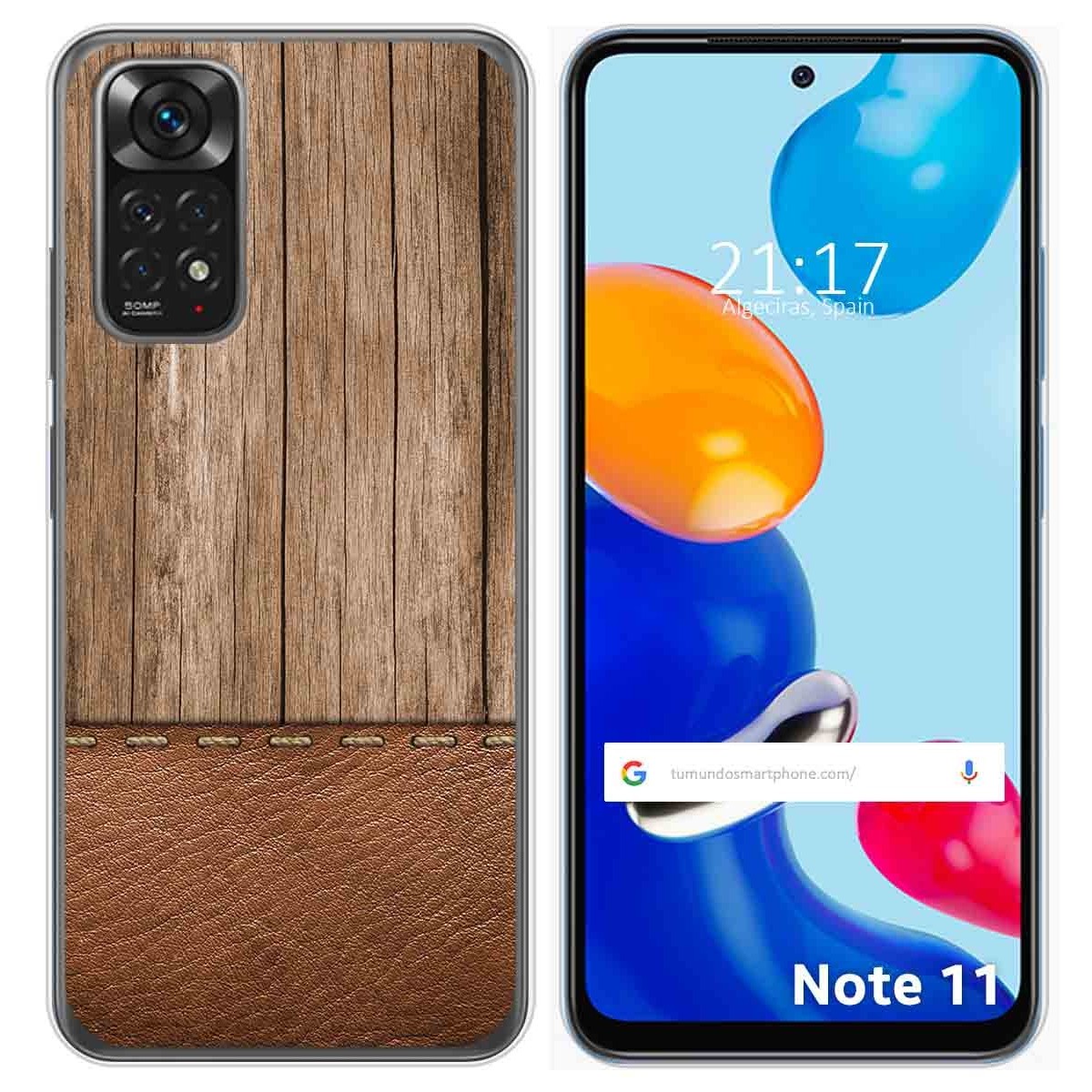 Funda Silicona para Xiaomi Redmi Note 11 / 11s diseño Madera 09 Dibujos