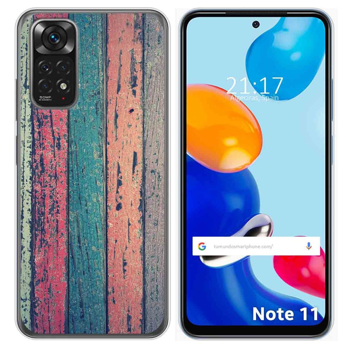 Funda Silicona para Xiaomi Redmi Note 11 / 11s diseño Madera 10 Dibujos
