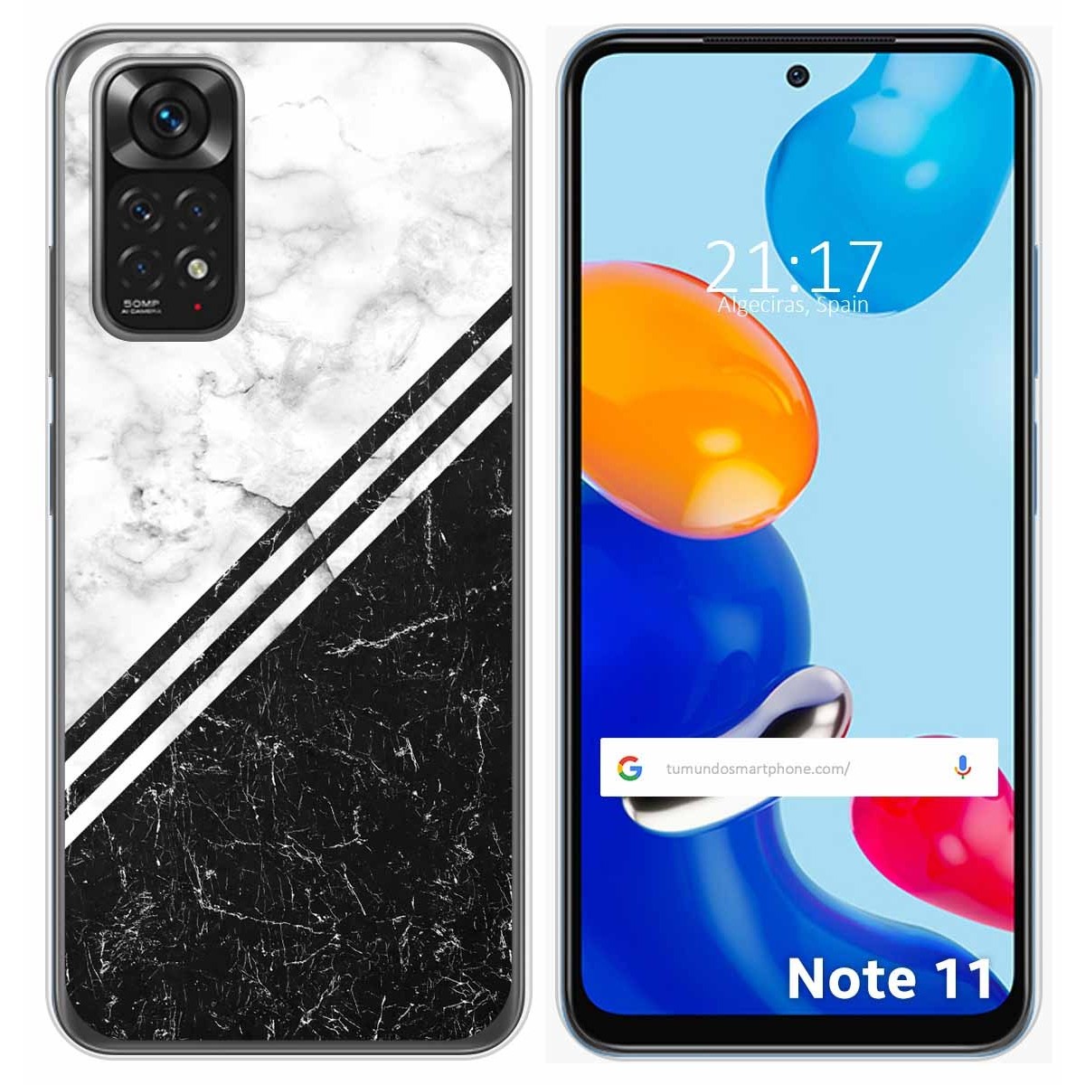 Funda Silicona para Xiaomi Redmi Note 11 / 11s diseño Mármol 01 Dibujos