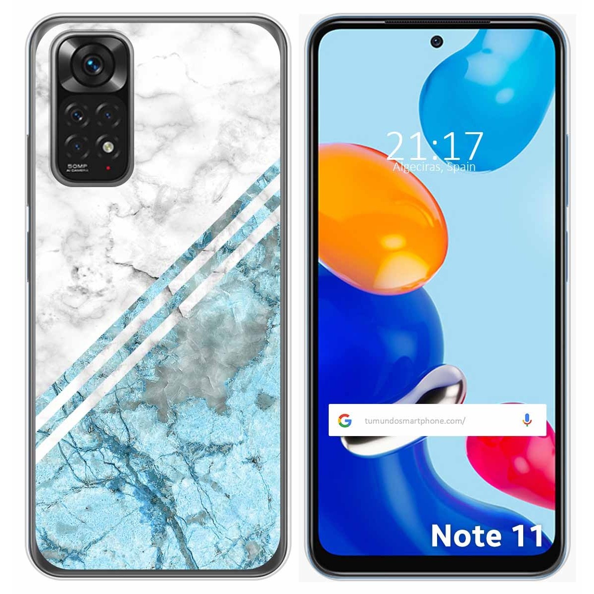 Funda Silicona para Xiaomi Redmi Note 11 / 11s diseño Mármol 02 Dibujos