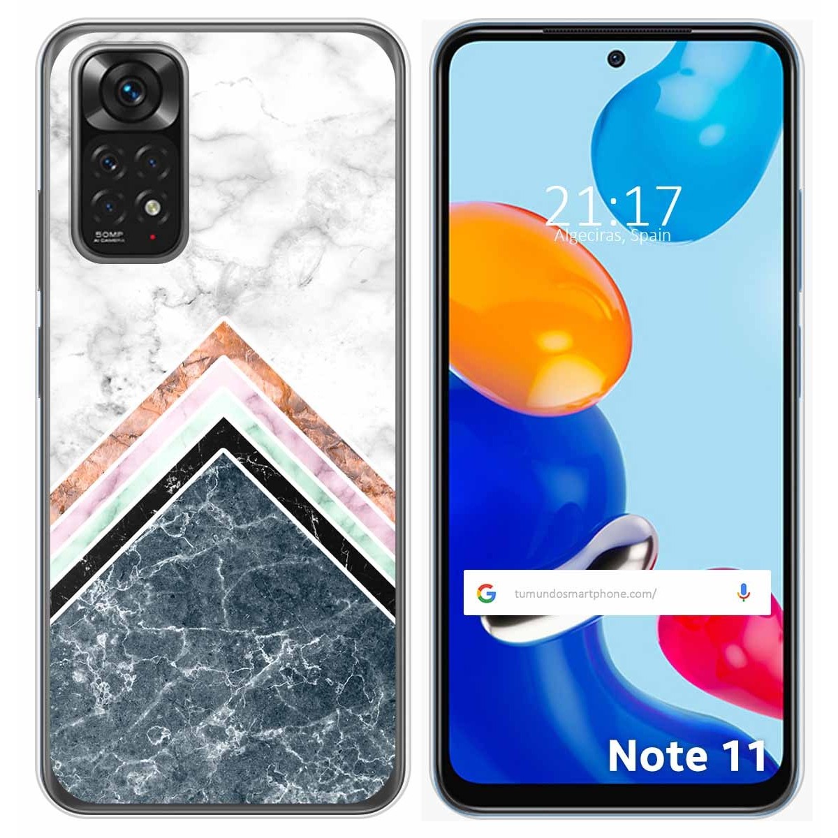 Funda Silicona para Xiaomi Redmi Note 11 / 11s diseño Mármol 05 Dibujos
