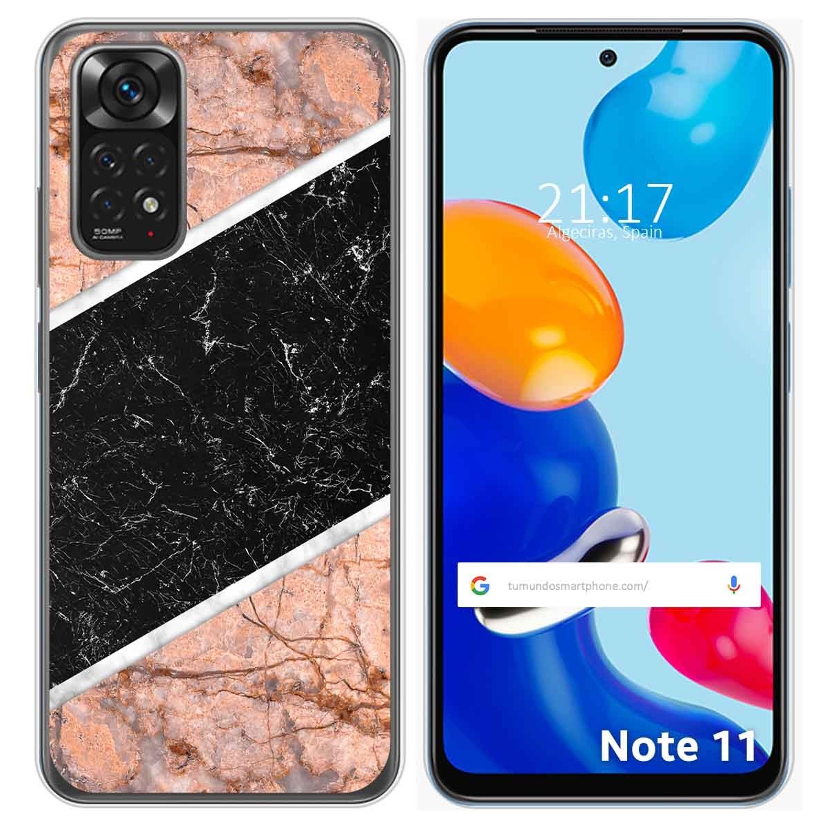 Funda Silicona para Xiaomi Redmi Note 11 / 11s diseño Mármol 07 Dibujos