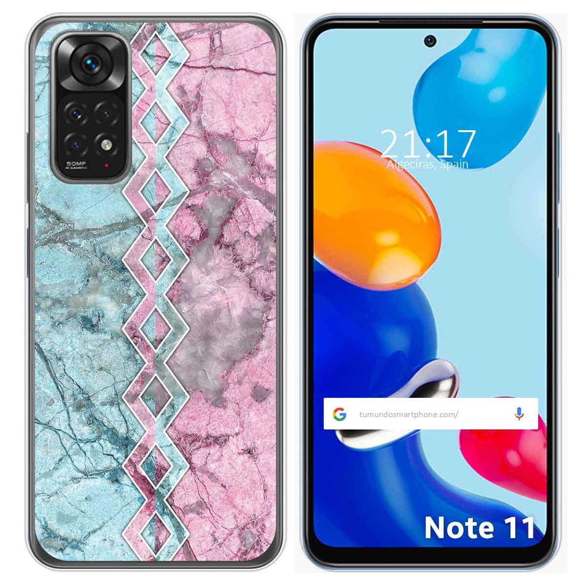 Funda Silicona para Xiaomi Redmi Note 11 / 11s diseño Mármol 08 Dibujos