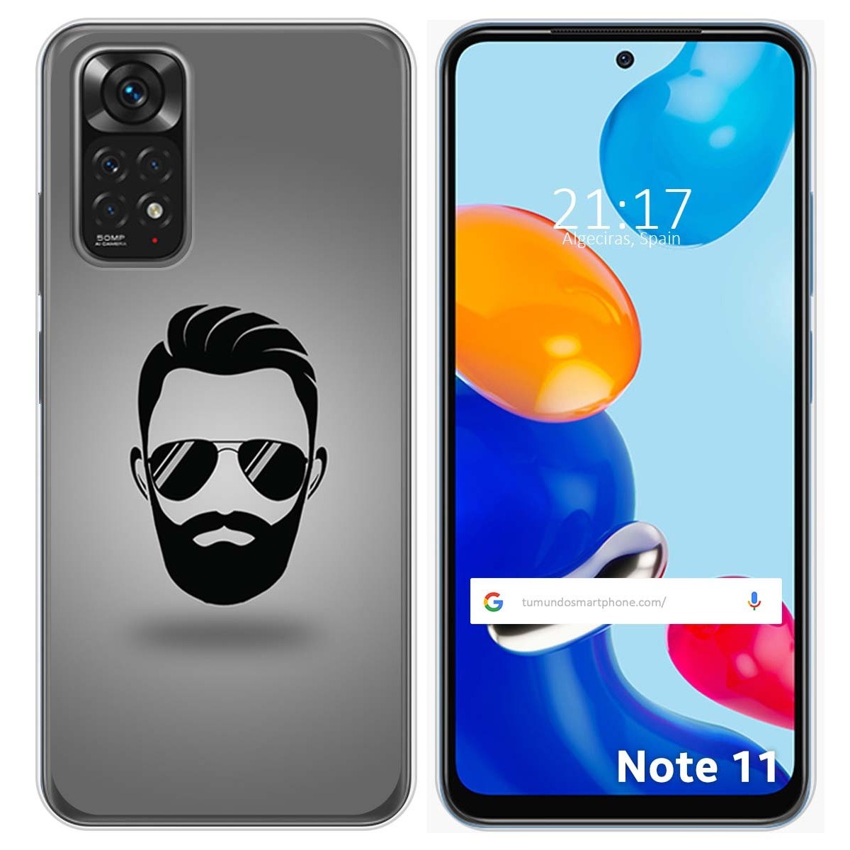 Funda Silicona para Xiaomi Redmi Note 11 / 11s diseño Barba Dibujos