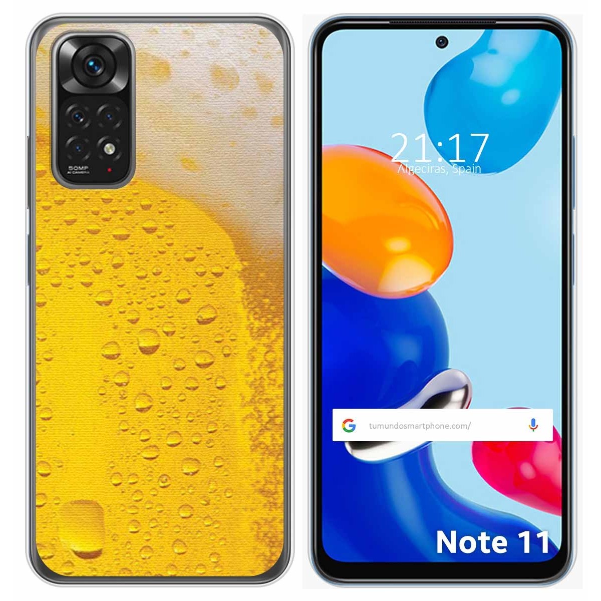 Funda Silicona para Xiaomi Redmi Note 11 / 11s diseño Cerveza Dibujos