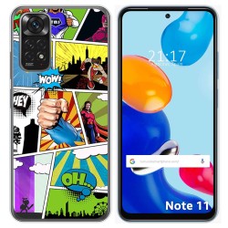 Funda Silicona para Xiaomi Redmi Note 11 / 11s diseño Comic Dibujos