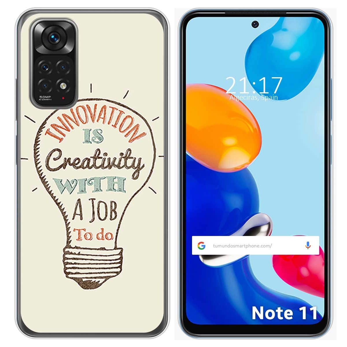 Funda Silicona para Xiaomi Redmi Note 11 / 11s diseño Creativity Dibujos
