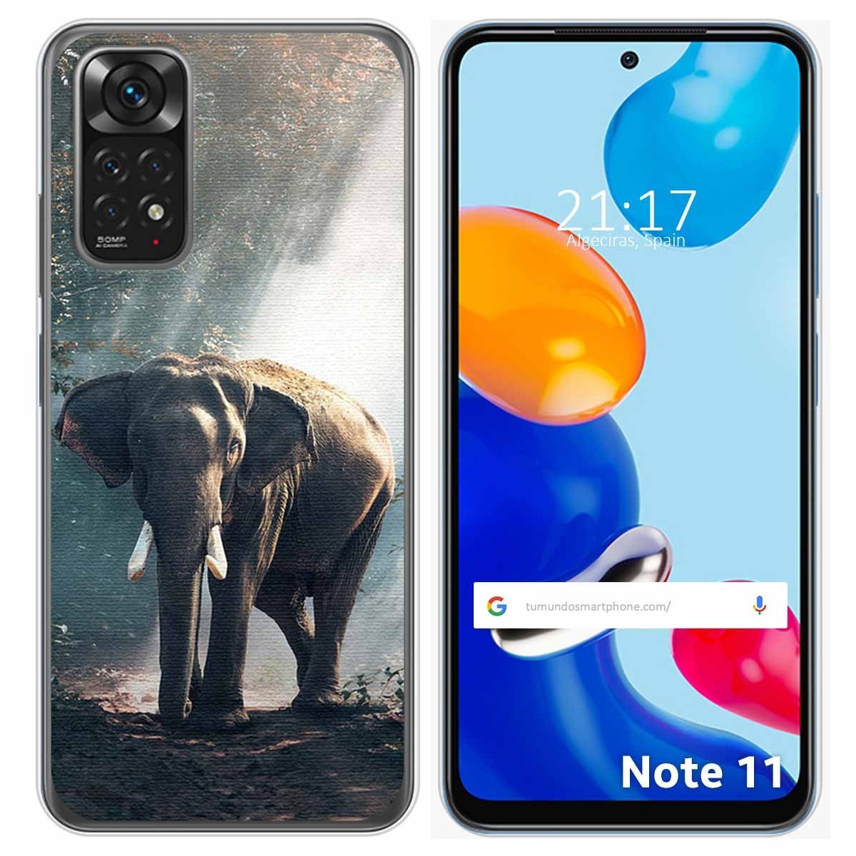 Funda Silicona para Xiaomi Redmi Note 11 / 11s diseño Elefante Dibujos