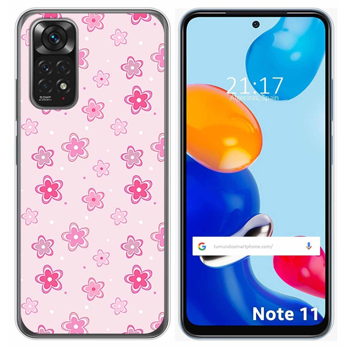 Funda Silicona para Xiaomi Redmi Note 11 / 11s diseño Flores Dibujos