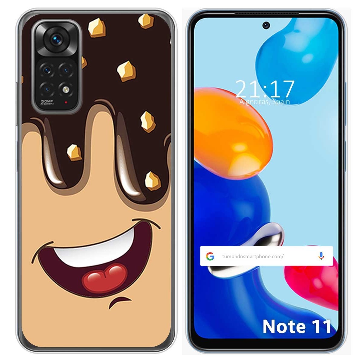 Funda Silicona para Xiaomi Redmi Note 11 / 11s diseño Helado Chocolate  Dibujos