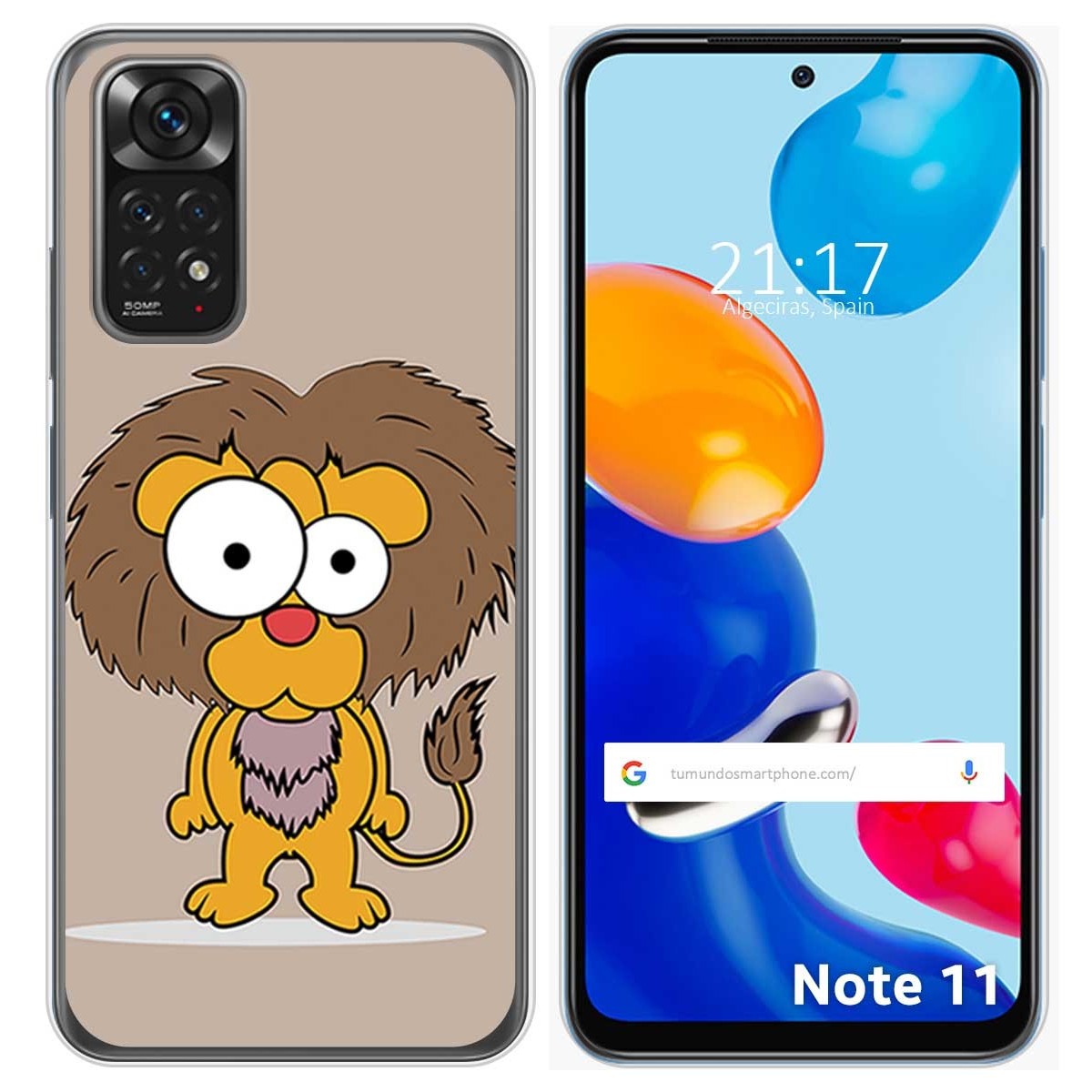 Funda Silicona para Xiaomi Redmi Note 11 / 11s diseño Leon Dibujos