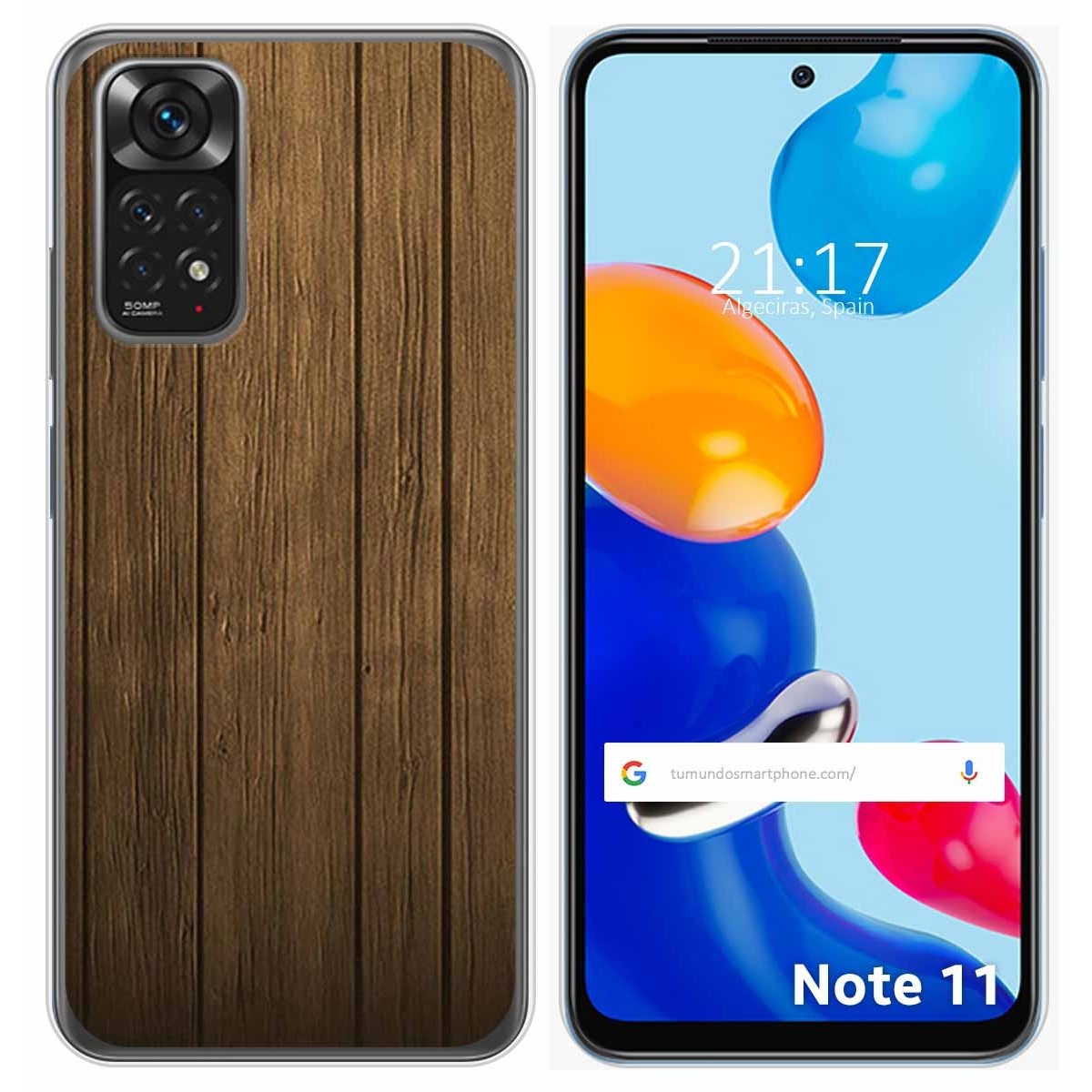 Funda Silicona para Xiaomi Redmi Note 11 / 11s diseño Madera Dibujos