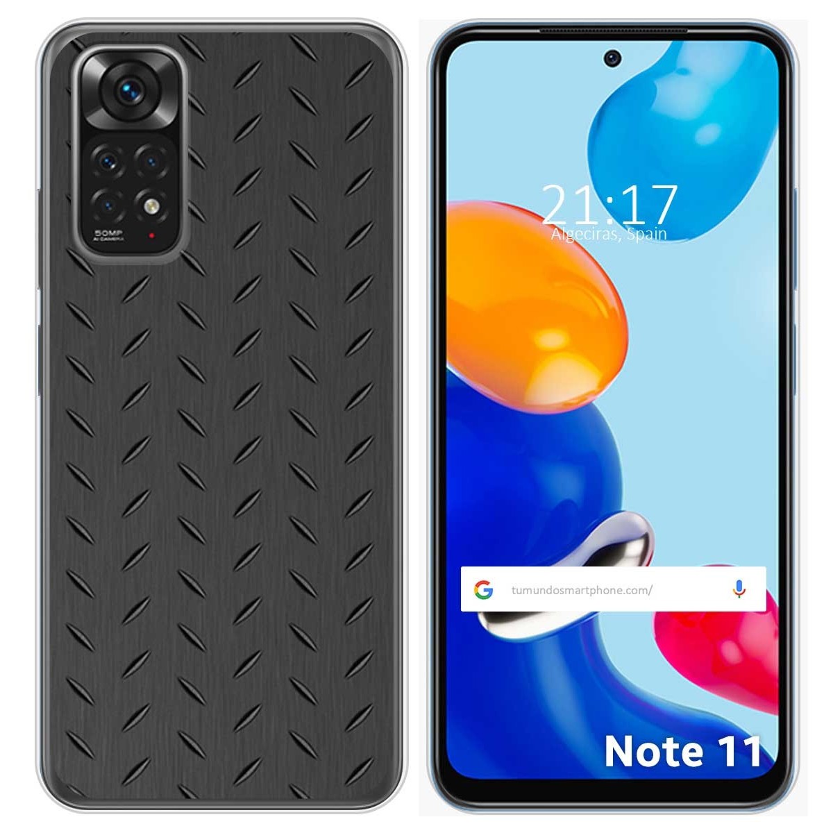 Funda Silicona para Xiaomi Redmi Note 11 / 11s diseño Metal Dibujos