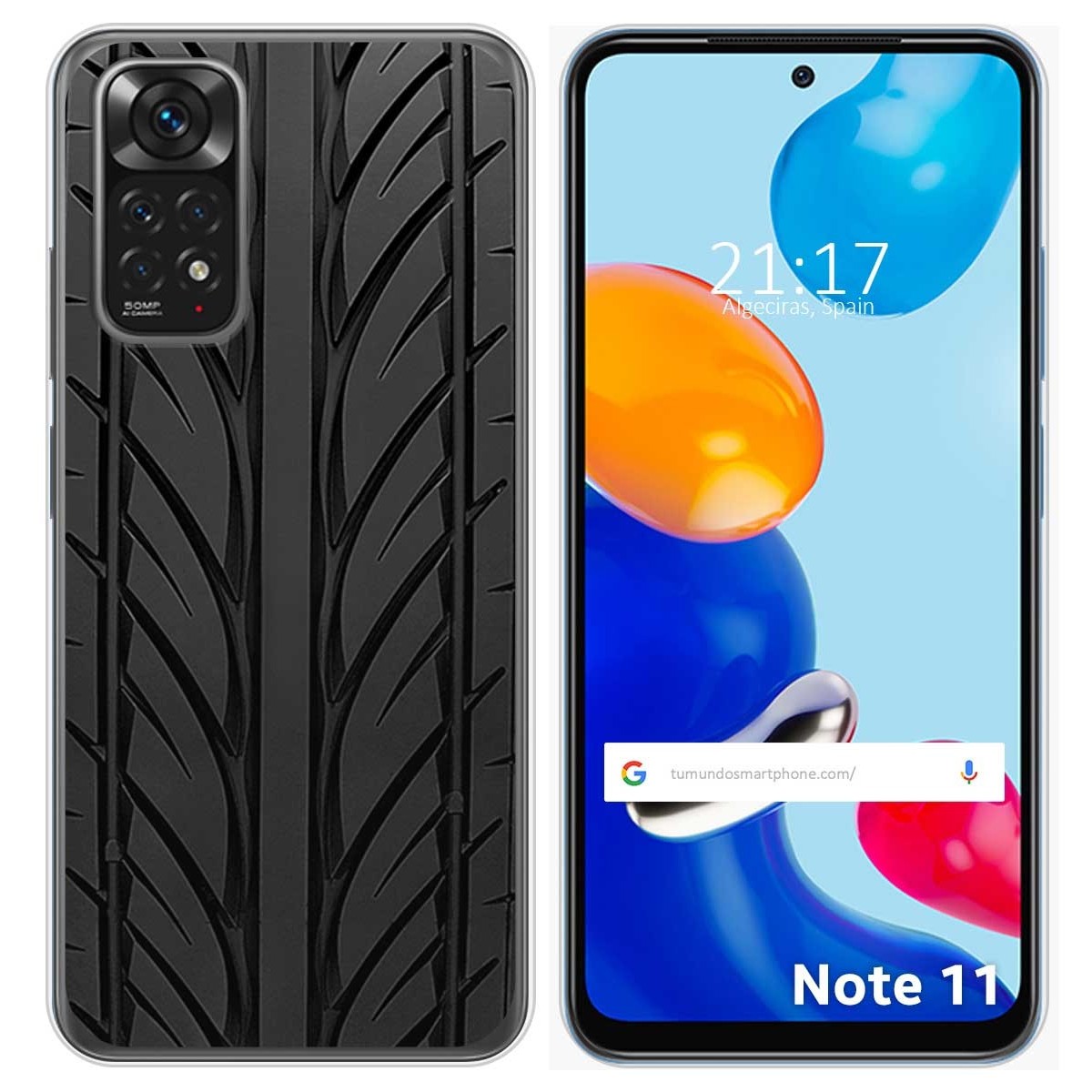Funda Silicona para Xiaomi Redmi Note 11 / 11s diseño Neumatico Dibujos