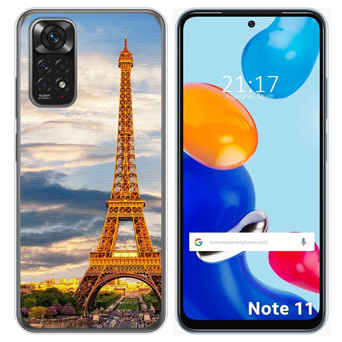 Funda Silicona para Xiaomi Redmi Note 11 / 11s diseño Paris Dibujos