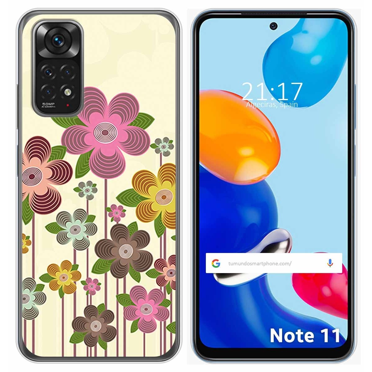 Funda Silicona para Xiaomi Redmi Note 11 / 11s diseño Primavera En Flor Dibujos
