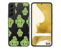 Funda Silicona Transparente para Samsung Galaxy S22 5G diseño Cactus Dibujos