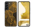 Funda Silicona Transparente para Samsung Galaxy S22 5G diseño Hojas Dibujos