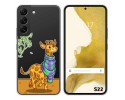 Funda Silicona Transparente para Samsung Galaxy S22 5G diseño Jirafa Dibujos