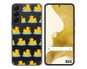 Funda Silicona Transparente para Samsung Galaxy S22 5G diseño Pato Dibujos