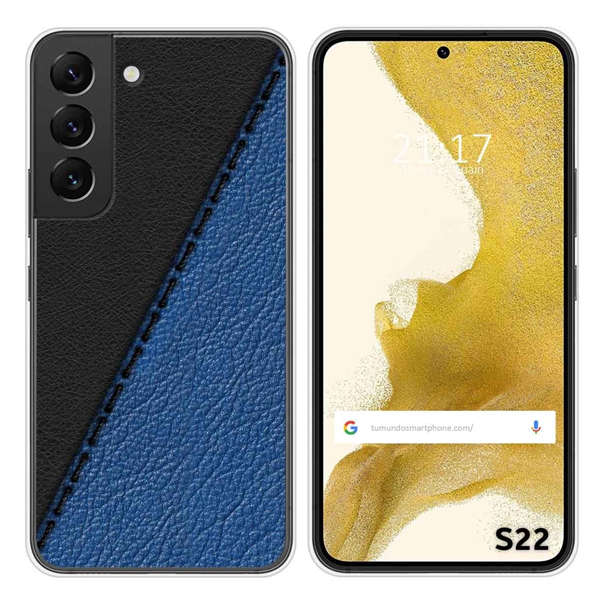 Funda Silicona para Samsung Galaxy S22 5G diseño Cuero 02 Dibujos