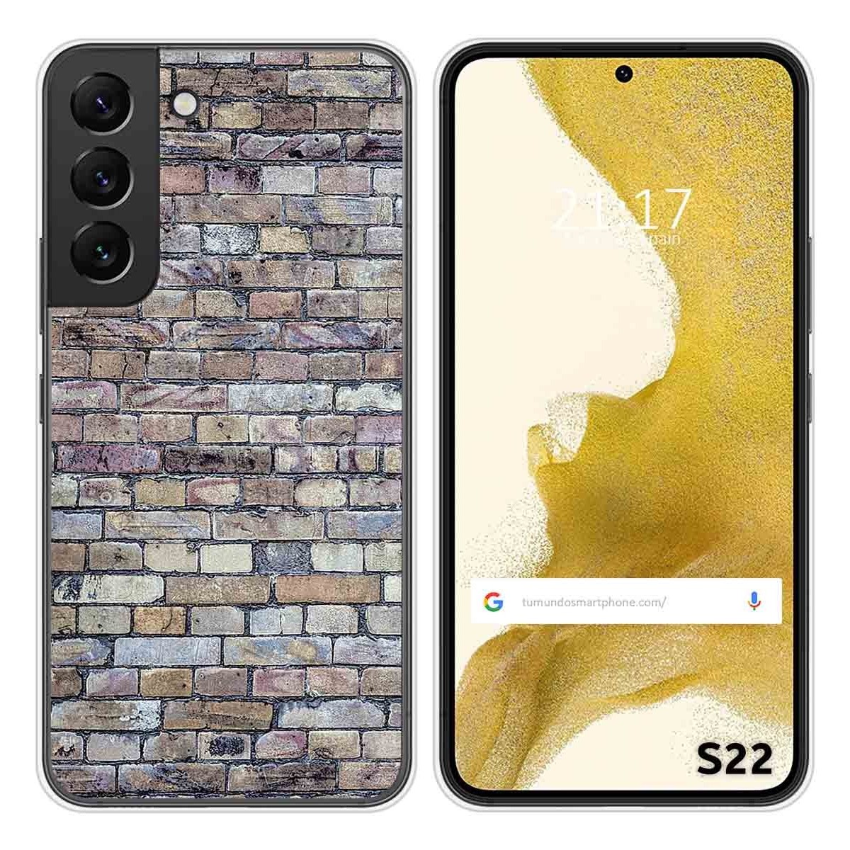 Funda Silicona para Samsung Galaxy S22 5G diseño Ladrillo 02 Dibujos