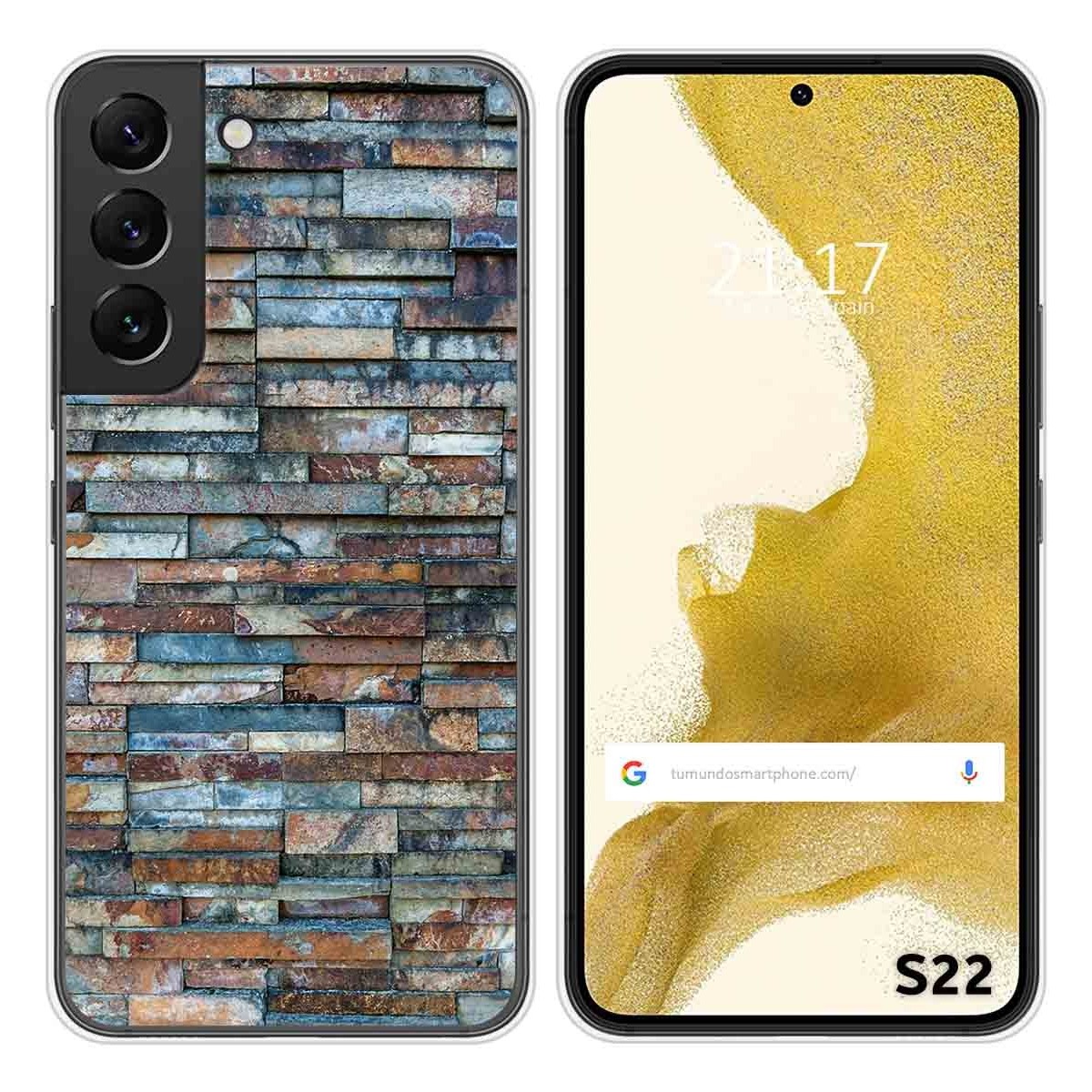 Funda Silicona para Samsung Galaxy S22 5G diseño Ladrillo 05 Dibujos