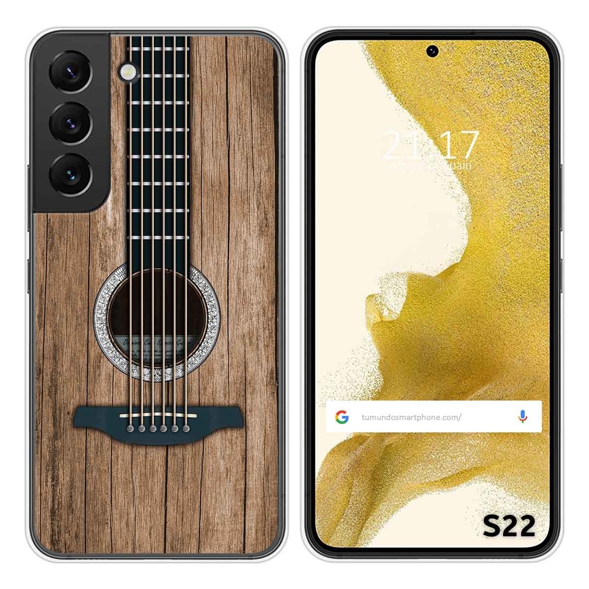 Funda Silicona para Samsung Galaxy S22 5G diseño Madera 11 Dibujos