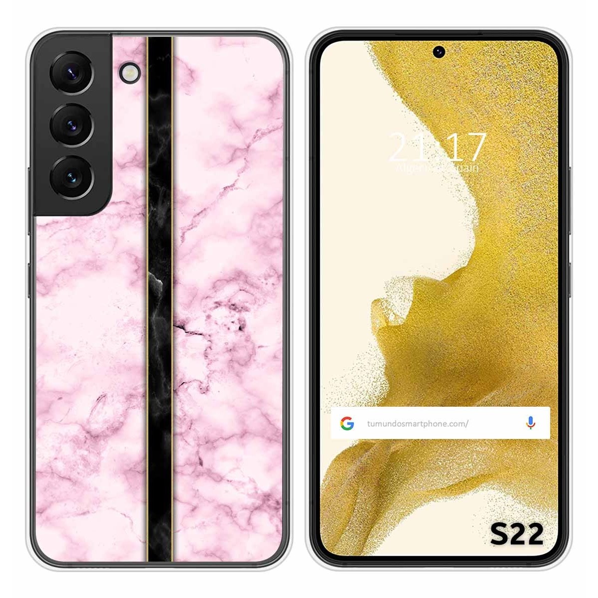 Funda Silicona para Samsung Galaxy S22 5G diseño Mármol 04 Dibujos