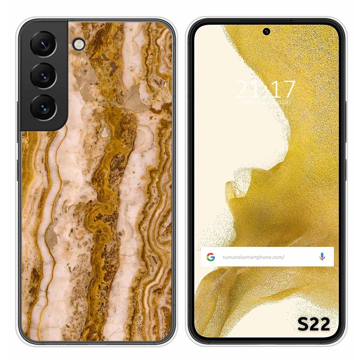 Funda Silicona para Samsung Galaxy S22 5G diseño Mármol 10 Dibujos