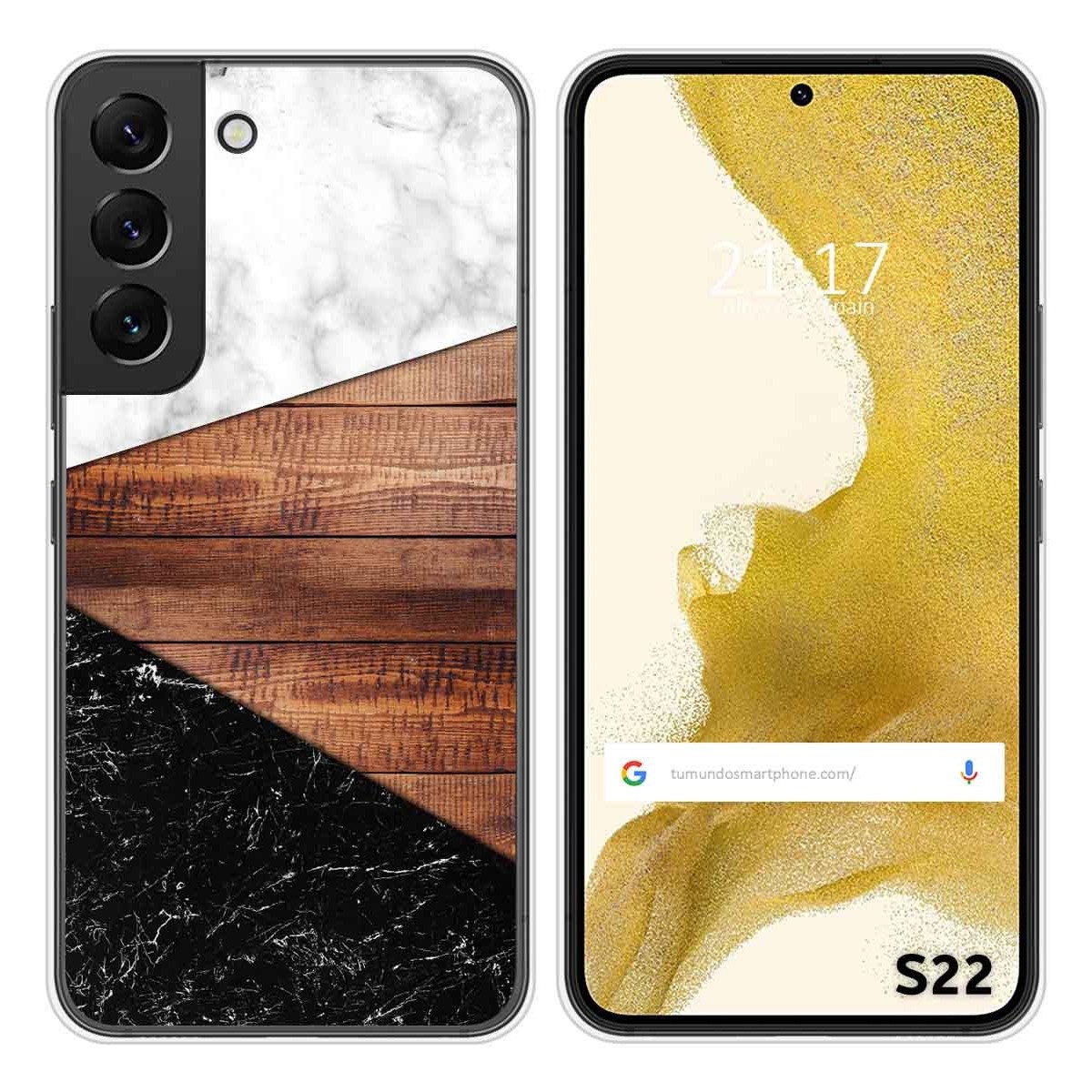 Funda Silicona para Samsung Galaxy S22 5G diseño Mármol 11 Dibujos