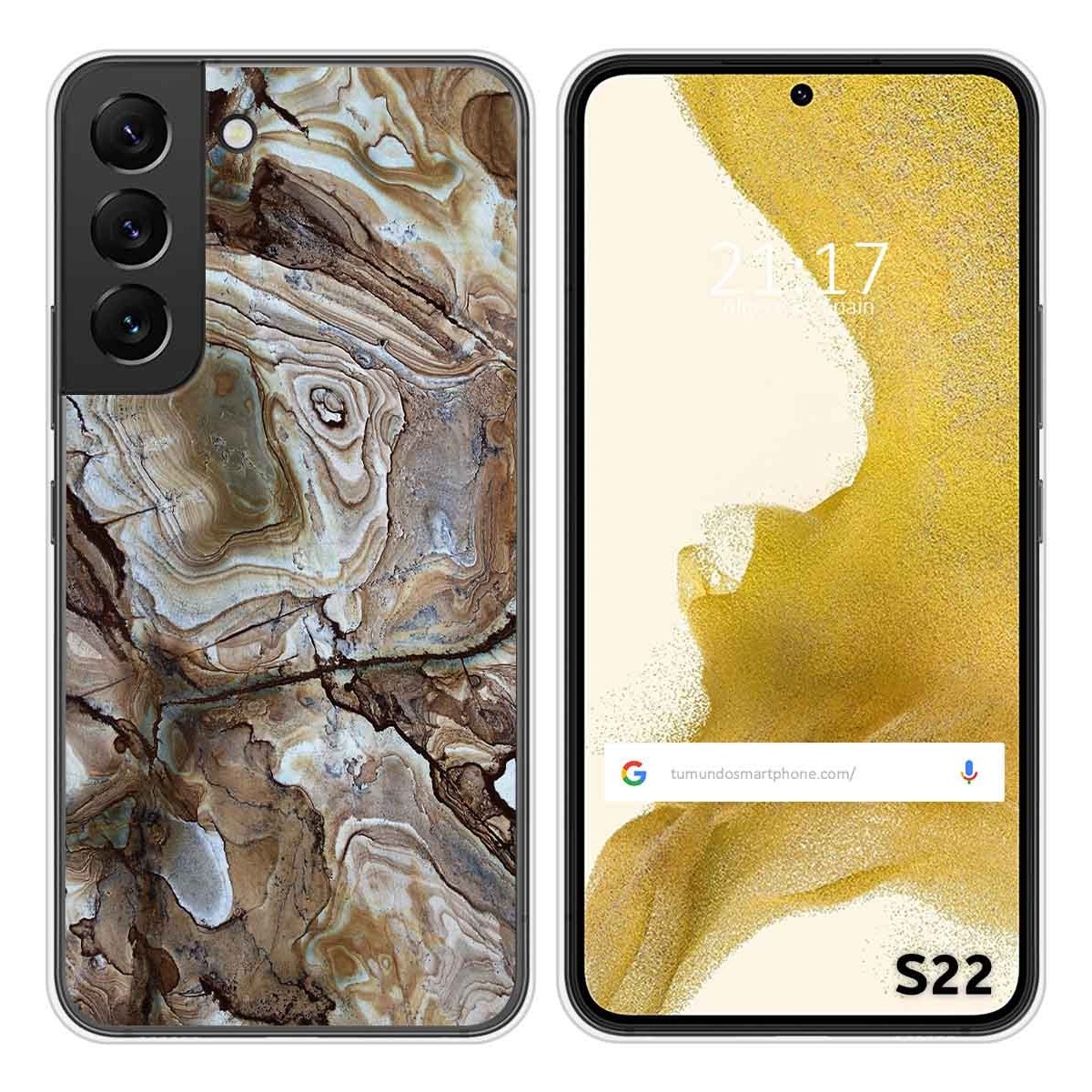 Funda Silicona para Samsung Galaxy S22 5G diseño Mármol 14 Dibujos