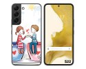 Funda Silicona para Samsung Galaxy S22 5G diseño Café Dibujos