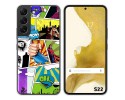 Funda Silicona para Samsung Galaxy S22 5G diseño Comic Dibujos