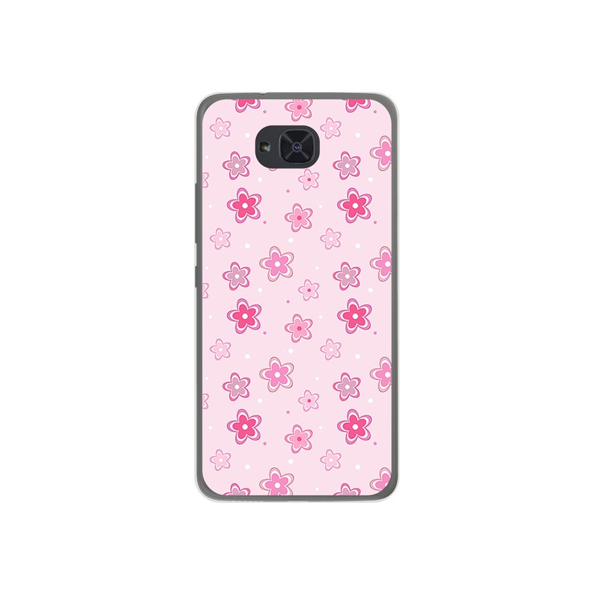 Funda Gel Tpu para Bq Aquaris U2 / U2 Lite Diseño Flores Dibujos
