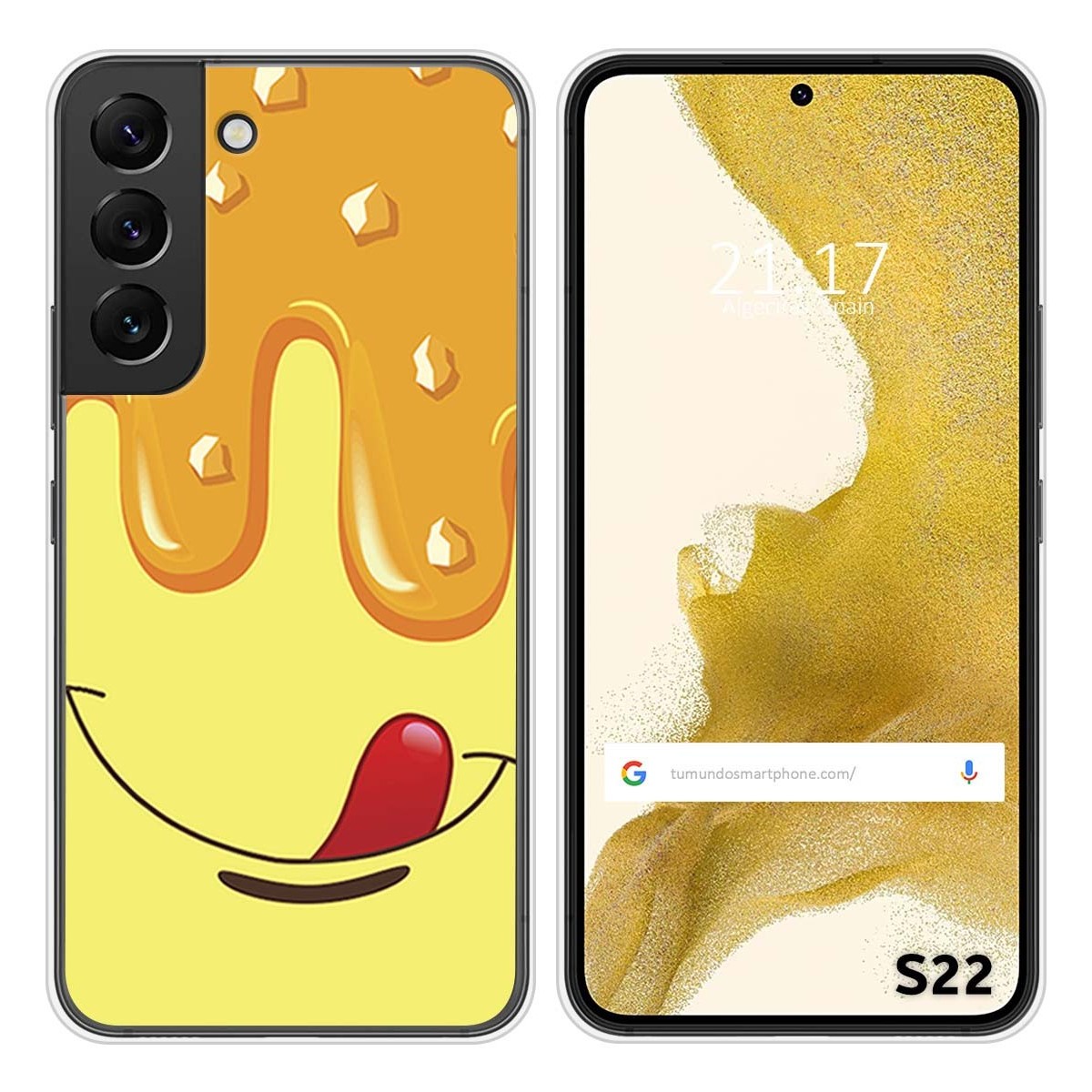 Funda Silicona para Samsung Galaxy S22 5G diseño Helado Vainilla Dibujos