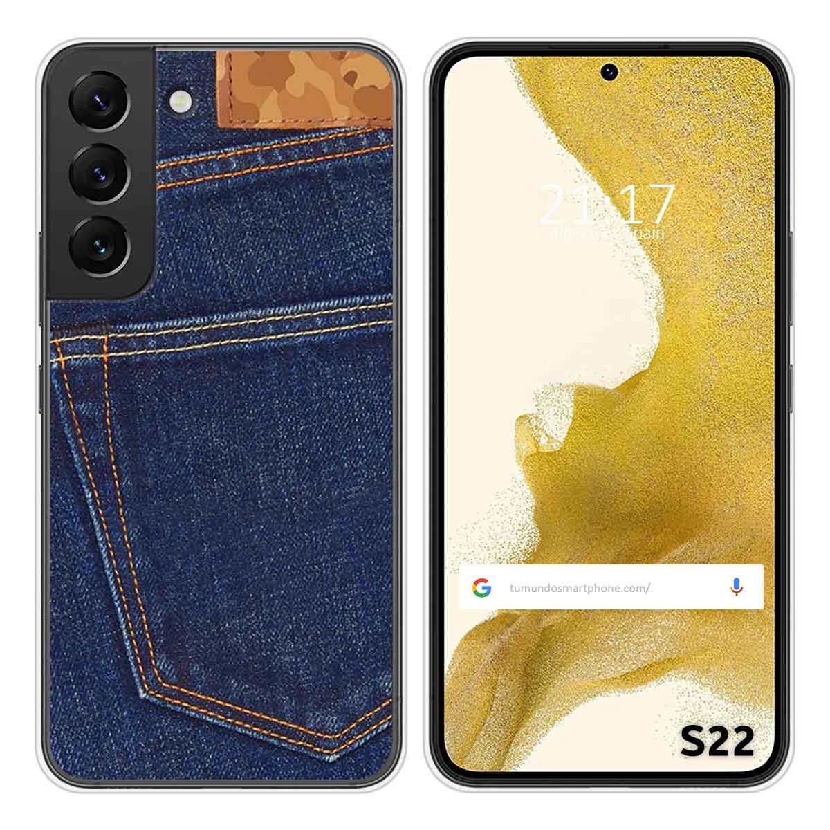 Funda Silicona para Samsung Galaxy S22 5G diseño Vaquero Dibujos