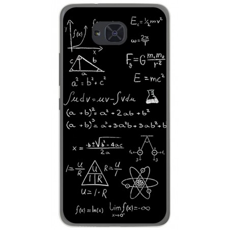 Funda Gel Tpu para Bq Aquaris U2 / U2 Lite Diseño Formulas Dibujos