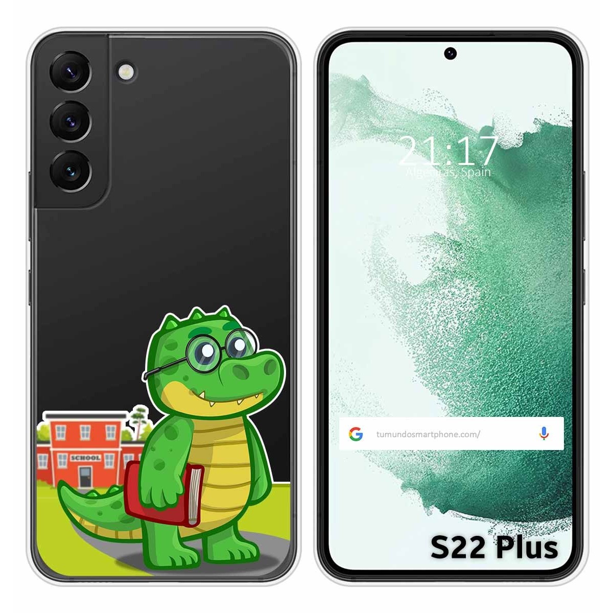 Funda Silicona Transparente para Samsung Galaxy S22 Plus 5G diseño Coco Dibujos