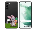 Funda Silicona Transparente para Samsung Galaxy S22 Plus 5G diseño Conejo Dibujos