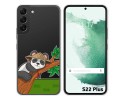Funda Silicona Transparente para Samsung Galaxy S22 Plus 5G diseño Panda Dibujos