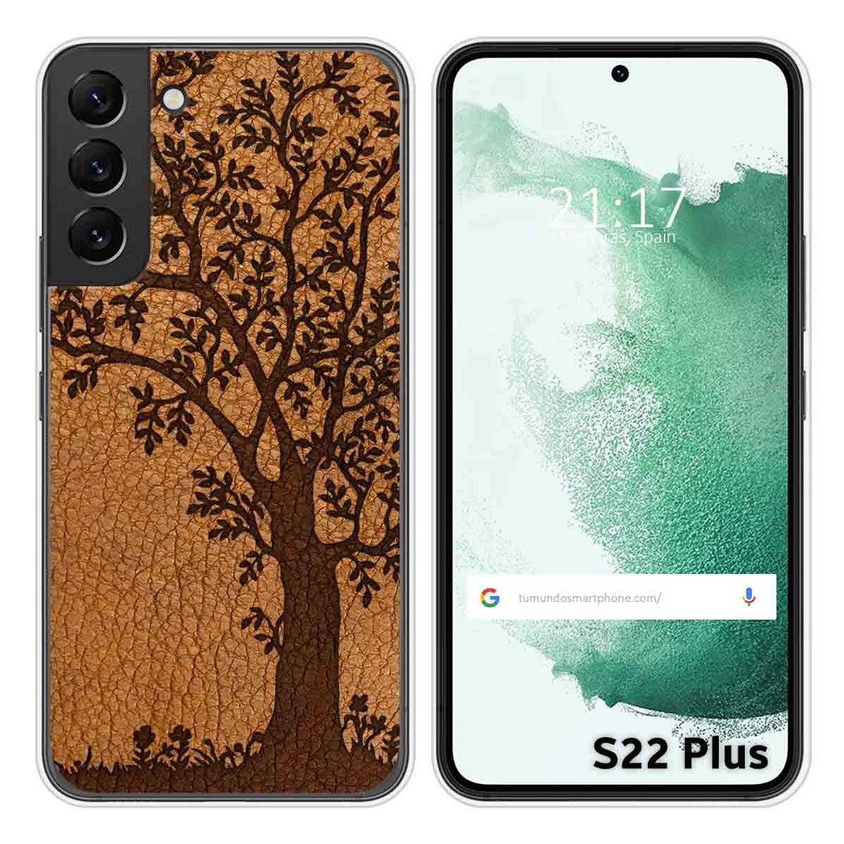 Funda Silicona para Samsung Galaxy S22 Plus 5G diseño Cuero 03 Dibujos